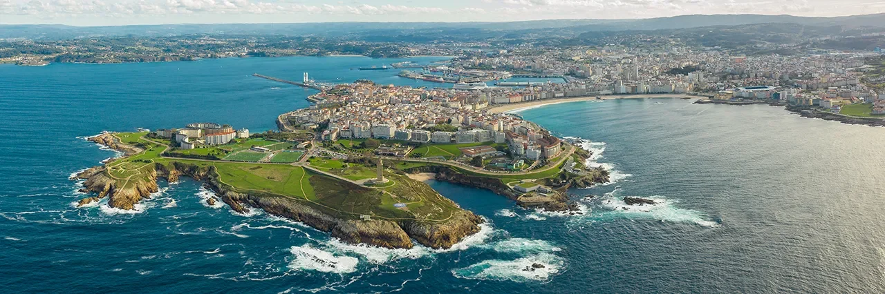 Imagen aérea Coruña